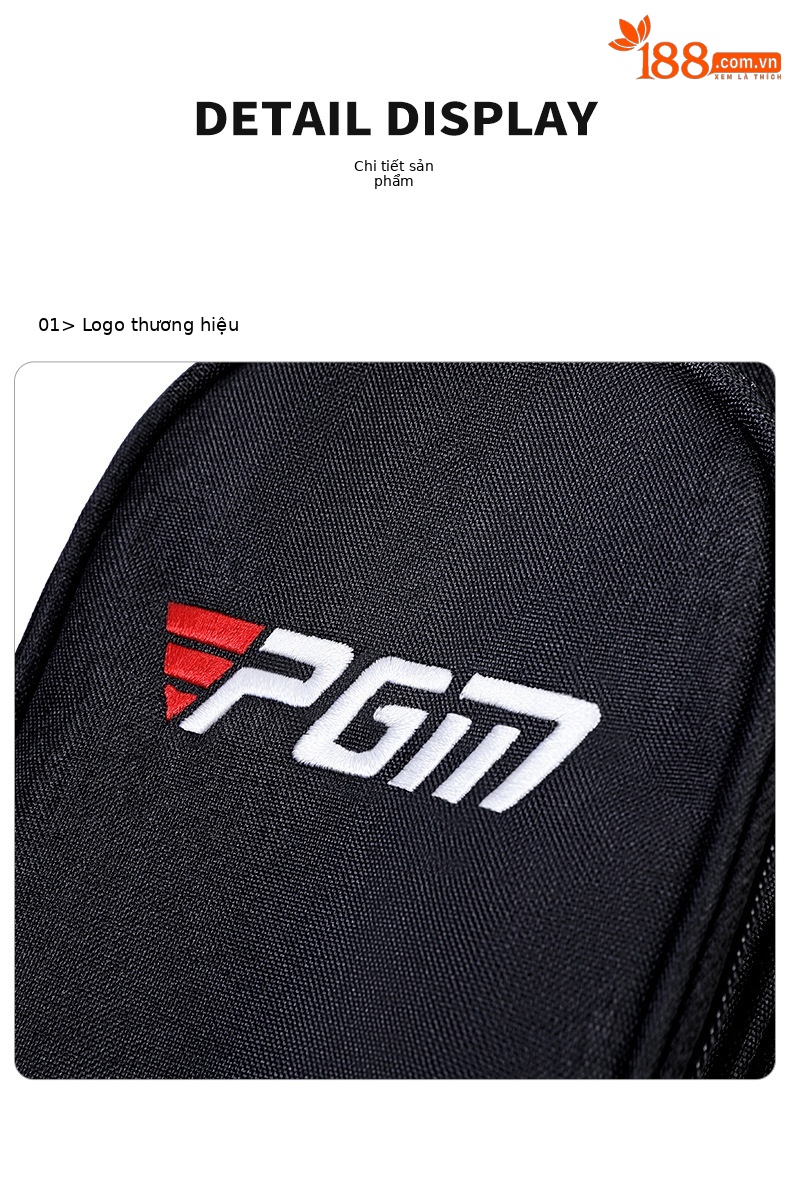 Túi đựng gậy golf PGM siêu nhẹ có chân đế, kích thước 122x12x24 cm — QIAB028-màu xám, QIAB028-Đen, QIAB028-màu xanh đậm, QIAB028-màu xanh hồ chi tiết 19