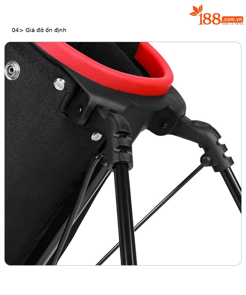 Túi đựng gậy golf PGM siêu nhẹ có chân đế, kích thước 122x12x24 cm — QIAB028-màu xám, QIAB028-Đen, QIAB028-màu xanh đậm, QIAB028-màu xanh hồ chi tiết 22