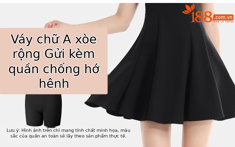 Váy golf nữ chữ A ôm eo tay ngắn phong cách Hàn Quốc — QZ097 [gửi legging/váy chữ A] váy xám, QZ097 [gửi legging/váy chữ A] váy đen, QZ097 [gửi legging/váy chữ A] váy trắng chi tiết 5