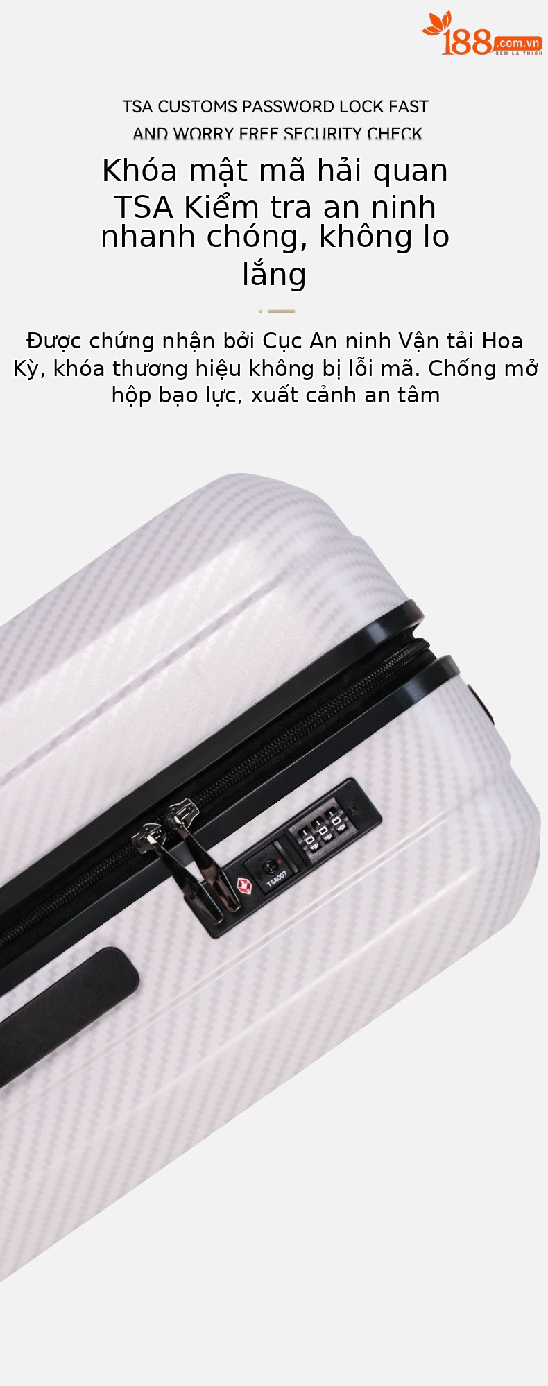 Vali nhựa PC khung nhôm 20 inch khóa TSA, ngăn khô ướt — Kiểu dây kéo màu xám đậm, Kiểu dây kéo màu xanh nhạt, Kiểu dây kéo màu đen, Kiểu dây kéo kẻ sọc đen chi tiết 5