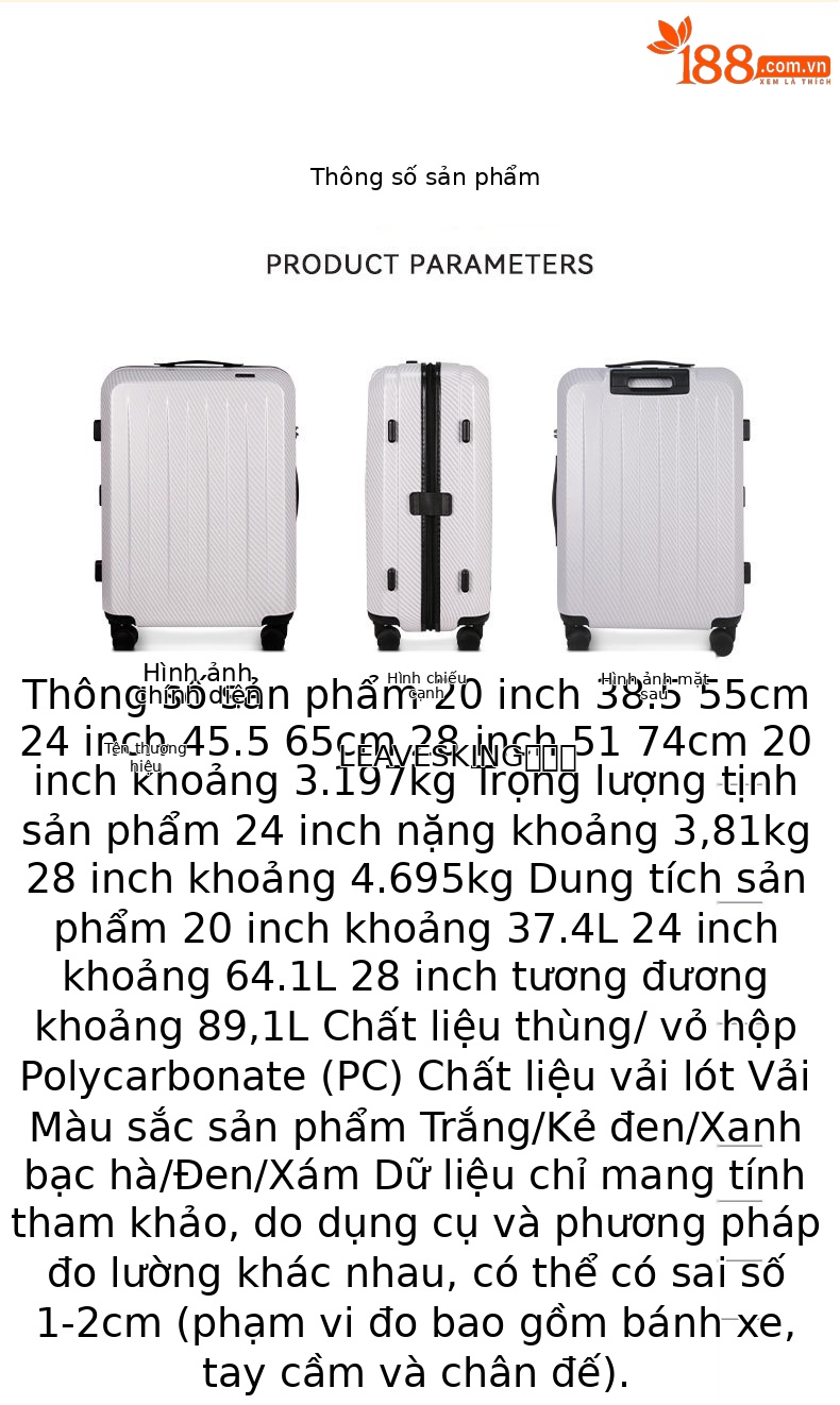 Vali nhựa PC khung nhôm 20 inch khóa TSA, ngăn khô ướt — Kiểu dây kéo màu xám đậm, Kiểu dây kéo màu xanh nhạt, Kiểu dây kéo màu đen, Kiểu dây kéo kẻ sọc đen chi tiết 8