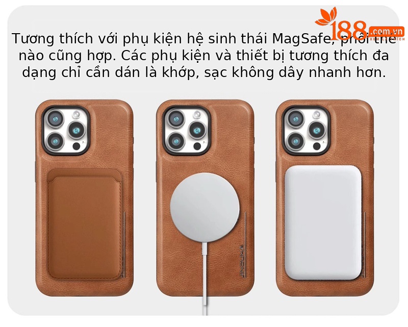 Ốp lưng da doanh nhân iPhone 15 Pro Max chống sốc từ tính — [Màu đen J2★Lộ mô hình da ngựa điên] Sạc từ tính, [Màu nâu sẫm J2★Lộ mô hình da ngựa điên] Sạc từ tính, 【Màu nâu thanh lịch J2★Lộ mô hình da ngựa điên] Sạc từ tính, [Màu trắng J2★Lộ mô hình da ngựa điên] Sạc từ tính chi tiết 11