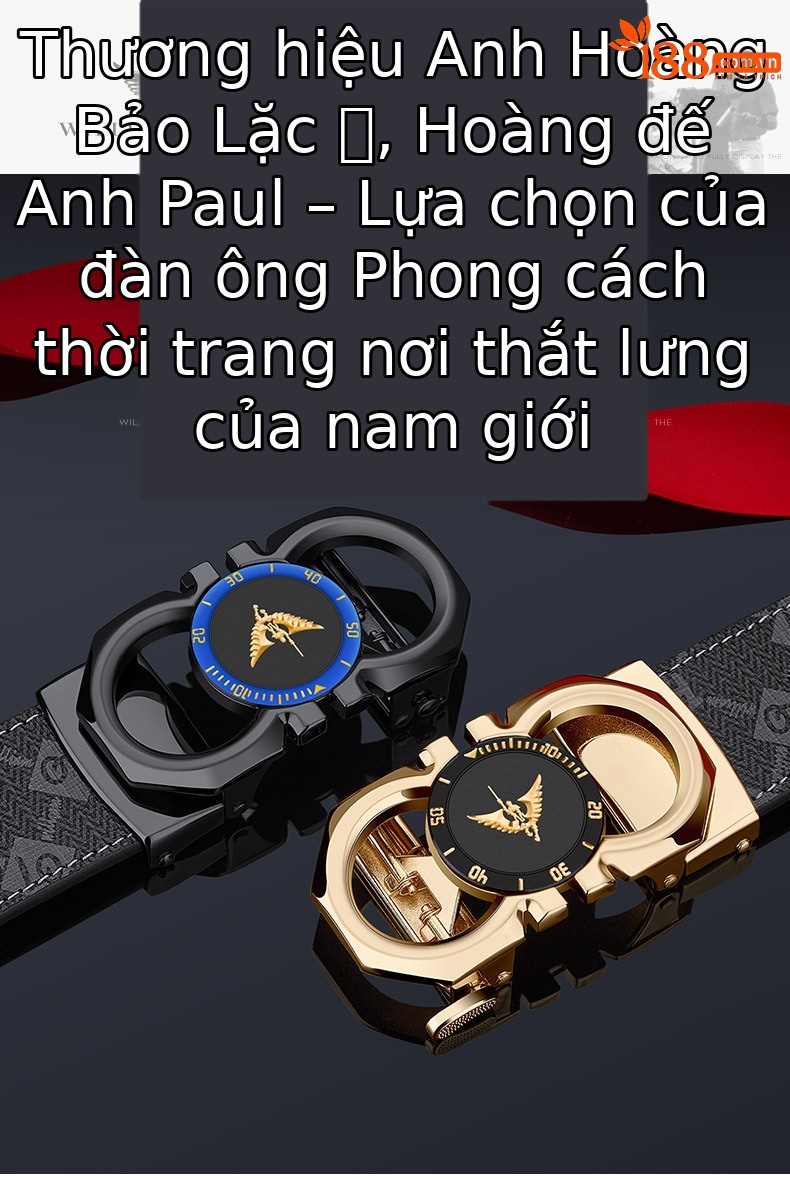 Thắt lưng da nam cao cấp Emperor Paul khóa tự động, phong cách thời trang công sở — 120cm, 130cm, 110cm, 125cm chi tiết 2