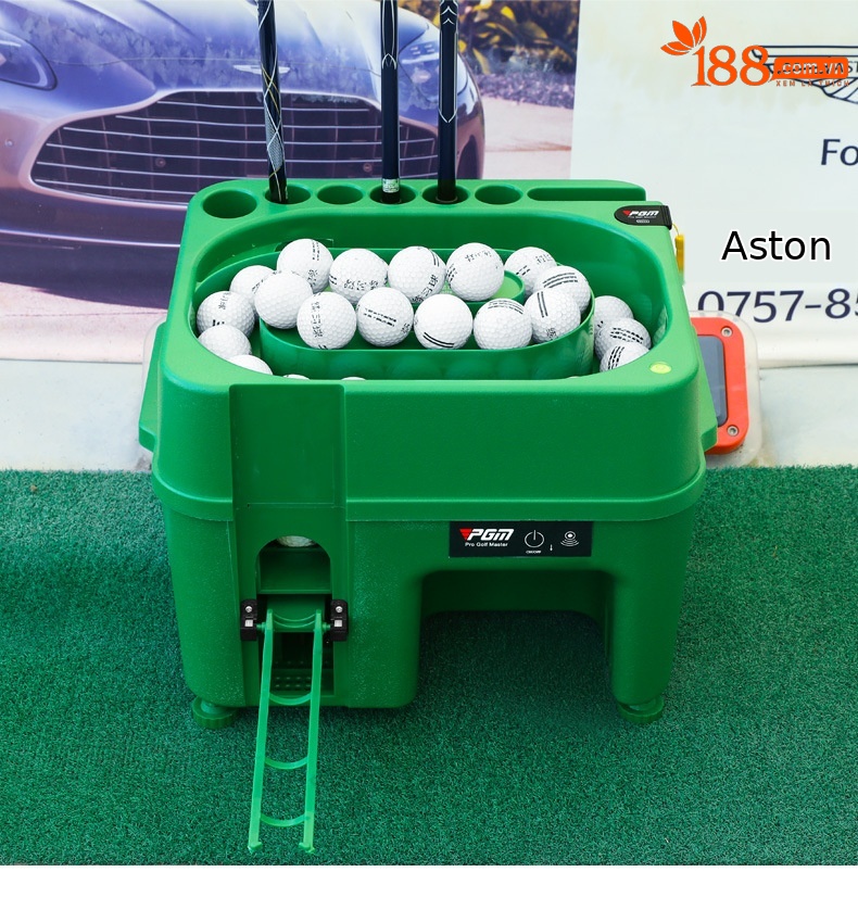 Máy phát bóng golf cảm ứng hồng ngoại PGM đa năng có giá đỡ gậy — Máy phát bóng [màu xanh lá cây], Máy phát bóng [màu xanh lá cây] (trống không có logo) chi tiết 10