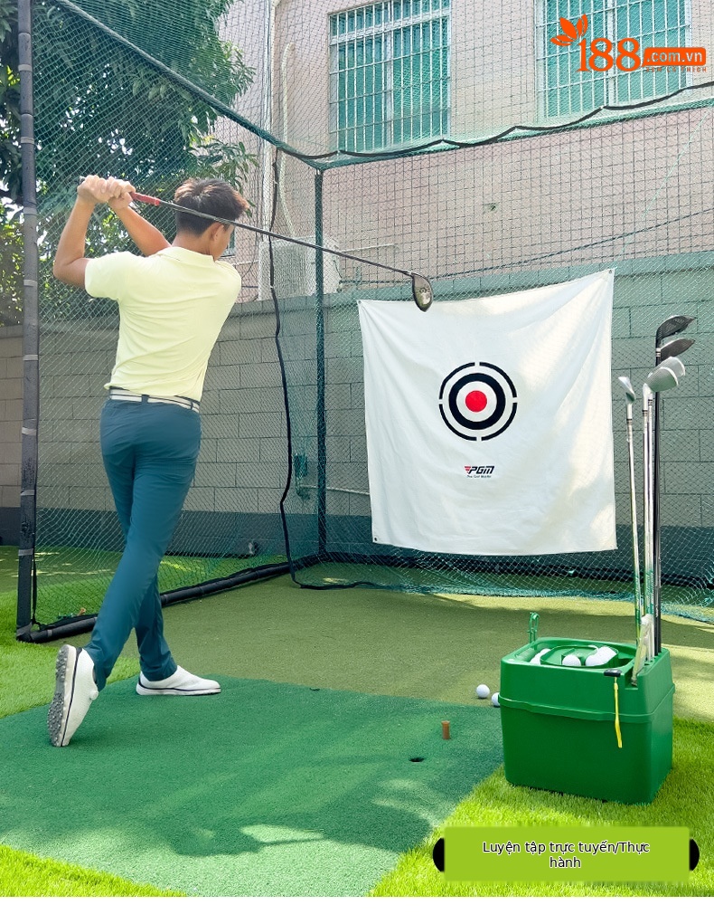 Máy phát bóng golf cảm ứng hồng ngoại PGM đa năng có giá đỡ gậy — Máy phát bóng [màu xanh lá cây], Máy phát bóng [màu xanh lá cây] (trống không có logo) chi tiết 11