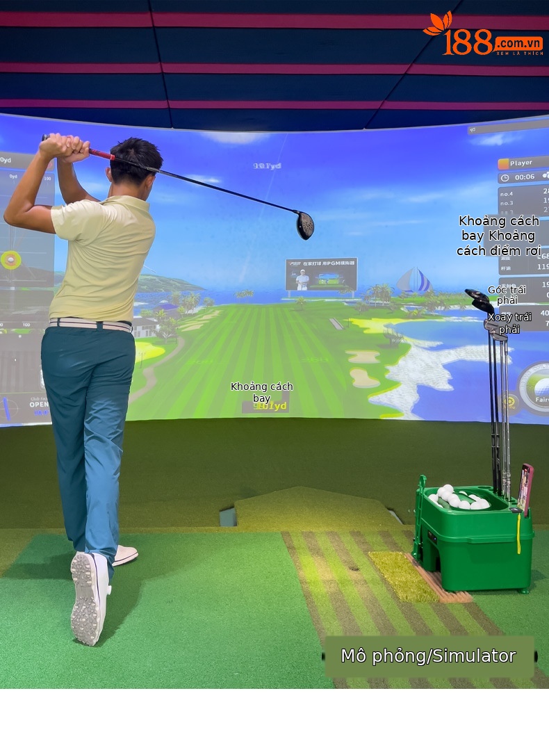 Máy phát bóng golf cảm ứng hồng ngoại PGM đa năng có giá đỡ gậy — Máy phát bóng [màu xanh lá cây], Máy phát bóng [màu xanh lá cây] (trống không có logo) chi tiết 13