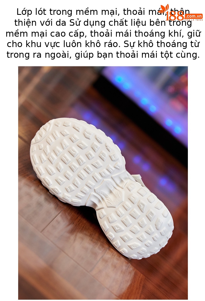 Giày sneaker nữ chunky đế dày độn cao, mặt lưới thoáng khí mùa hè thu — Màu be chi tiết 7