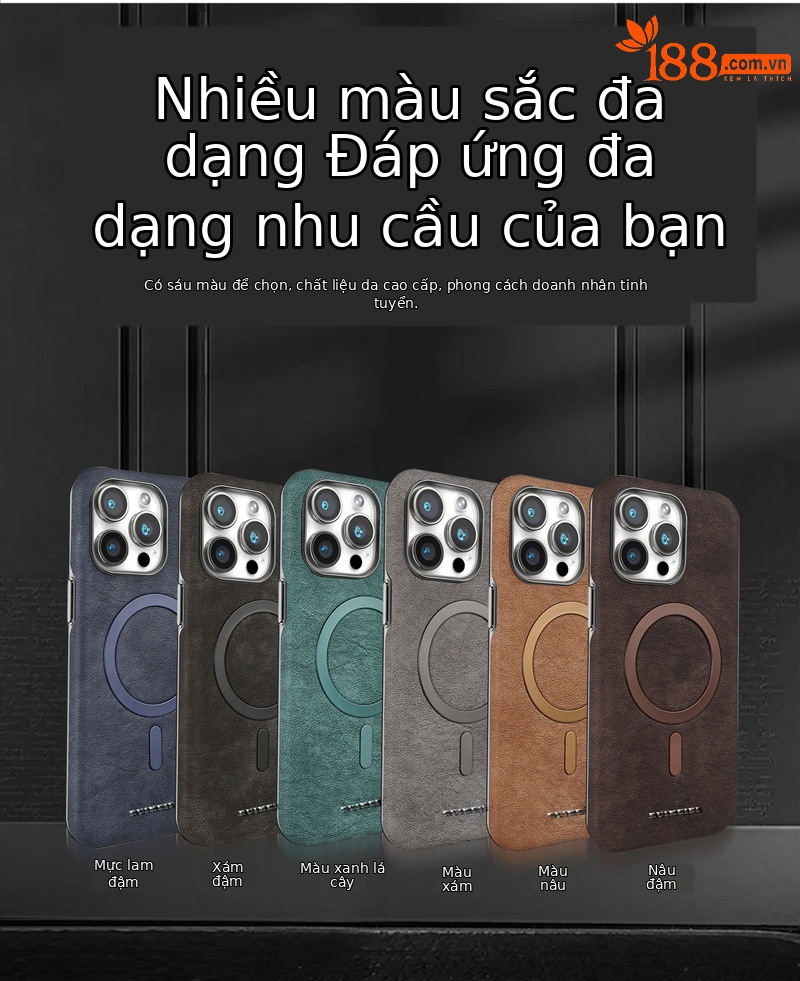 Ốp lưng da lộn bọc toàn bộ cho iPhone 15 Pro Max / 14, phong cách doanh nhân mạ điện — 【Màu xám nhạt w1★Mạ điện da mờ] sạc từ tính, 【Màu xám đậm w1★Mạ điện da mờ] sạc từ tính, 【Màu xanh w1★Mạ điện da mờ] sạc từ tính, 【Màu nâu sẫm w1★Mạ điện da mờ] sạc từ tính chi tiết 12