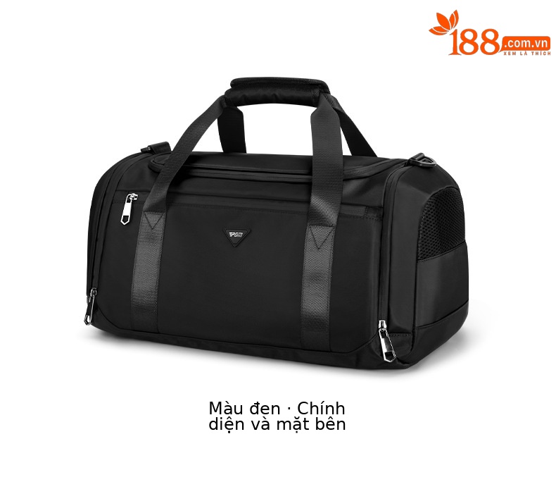 Túi tote du lịch chống nước nhẹ PGM – đựng đồ golf, quần áo, giày (50x25x25 cm) — YWB046-Đen, YWB046-màu xanh quân đội chi tiết 14