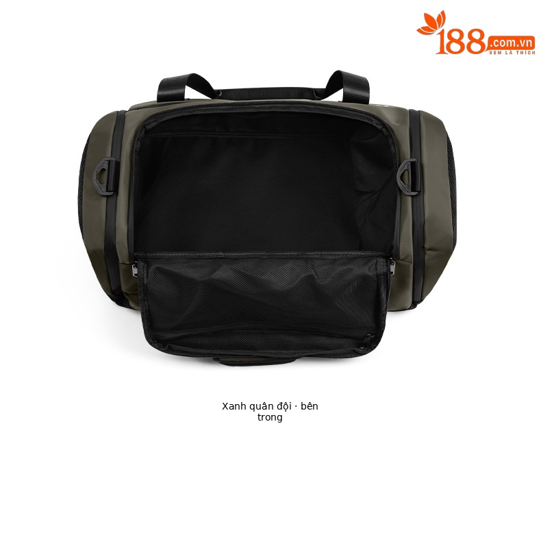 Túi tote du lịch chống nước nhẹ PGM – đựng đồ golf, quần áo, giày (50x25x25 cm) — YWB046-Đen, YWB046-màu xanh quân đội chi tiết 20