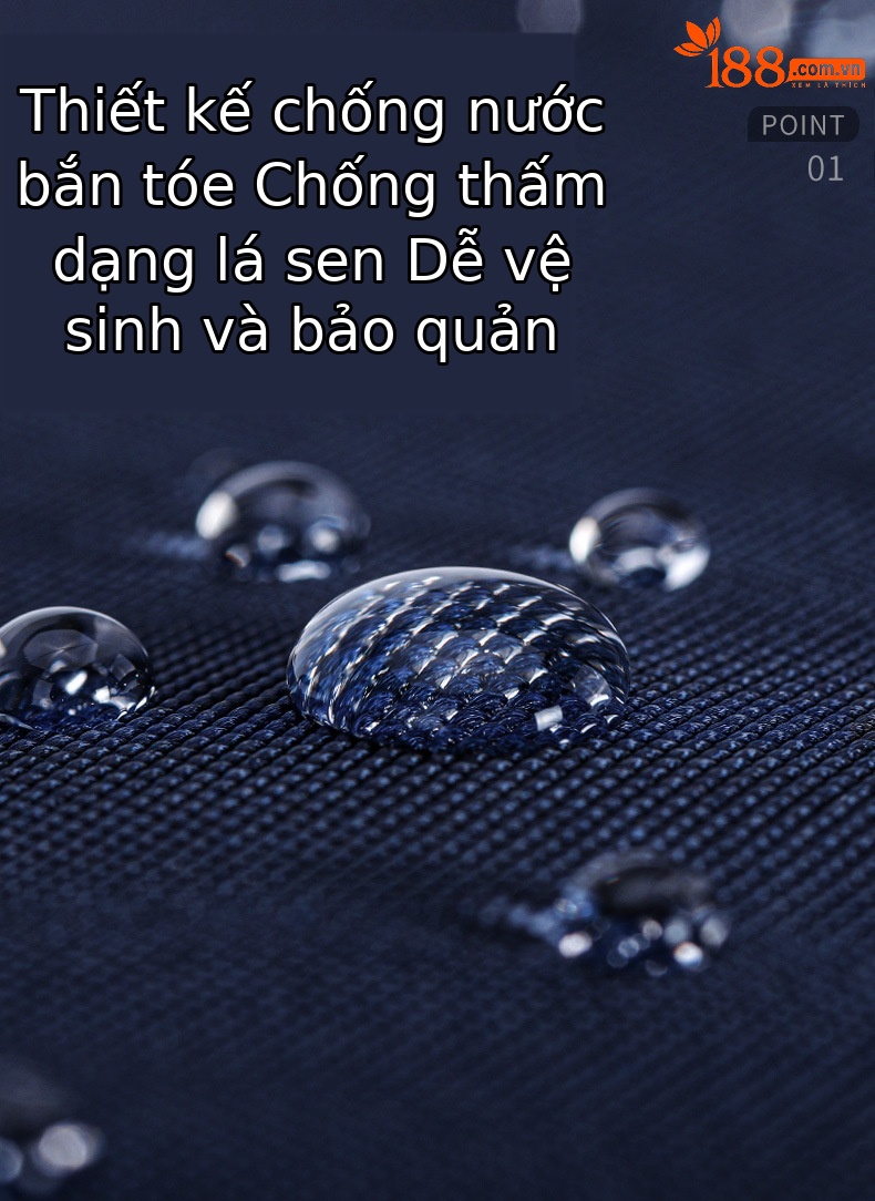 Túi tote du lịch chống nước PGM siêu nhẹ, ngăn giày riêng, kích thước 48x20x41 cm — YWB045-Màu xanh nước hải quân [không thấm nước/túi đựng giày độc lập/tay cầm dày] chi tiết 4