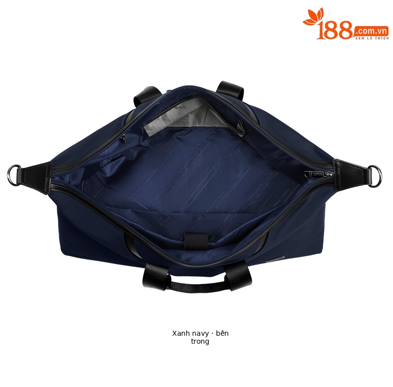 Túi tote du lịch chống nước PGM siêu nhẹ, ngăn giày riêng, kích thước 48x20x41 cm — YWB045-Màu xanh nước hải quân [không thấm nước/túi đựng giày độc lập/tay cầm dày] chi tiết 18