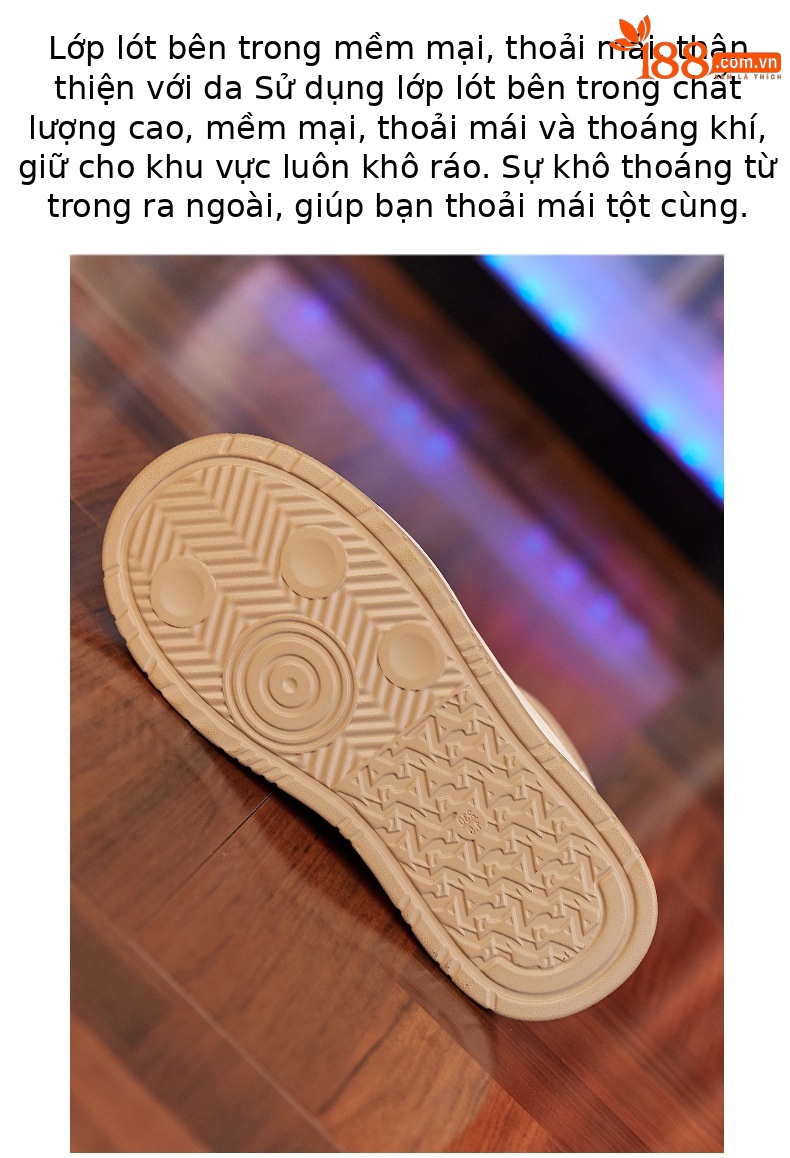Giày sneaker nữ cổ cao đế dày tăng chiều cao trong — Màu đen chi tiết 8