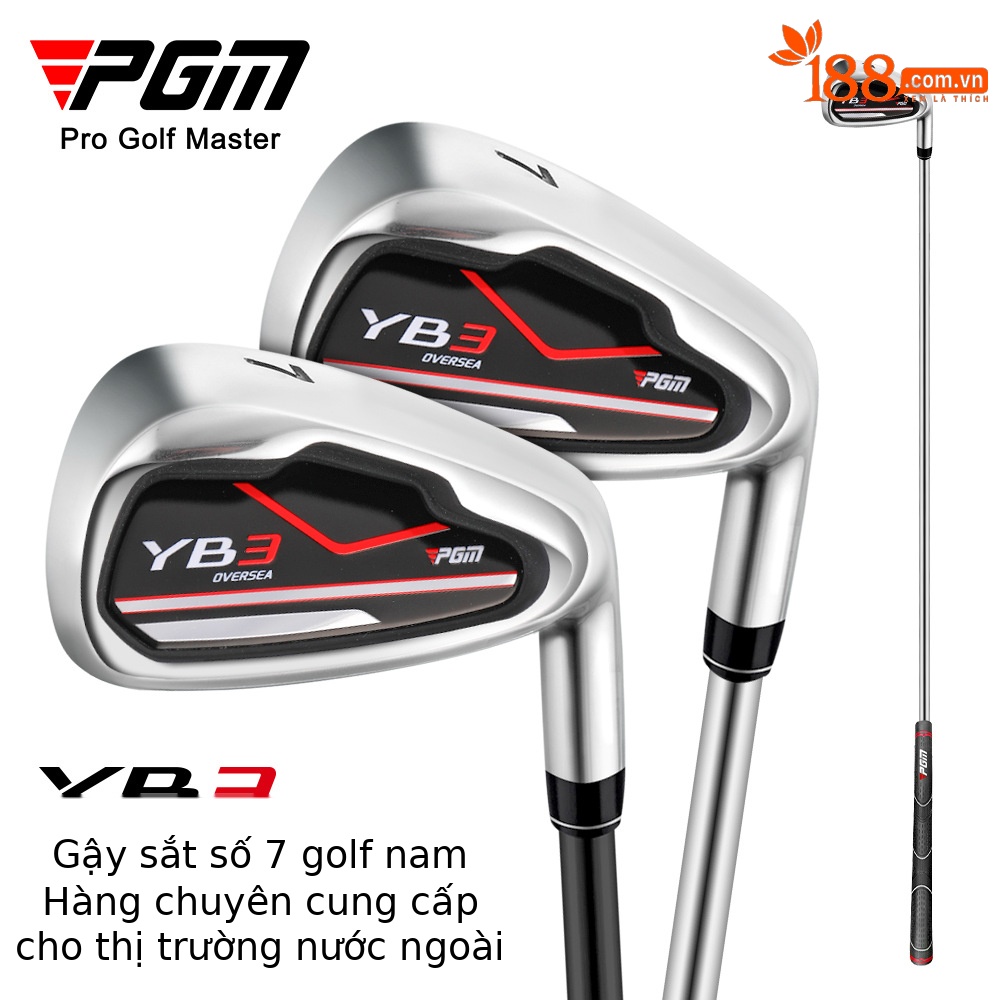 Gậy đánh golf PGM số 7 tay phải, đầu hợp kim kẽm, thân carbon hoặc thép — YB3-7 sắt [trục thép], Bàn là YB3-7 [trục carbon]