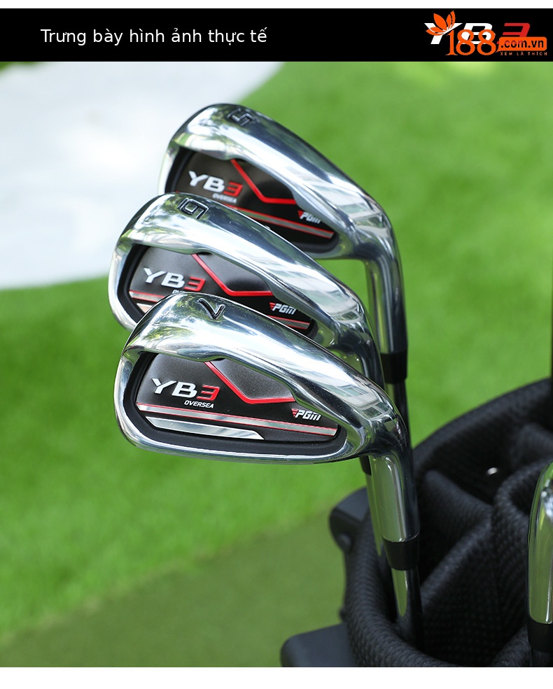 Gậy đánh golf PGM số 7 tay phải, đầu hợp kim kẽm, thân carbon hoặc thép — YB3-7 sắt [trục thép], Bàn là YB3-7 [trục carbon] chi tiết 10