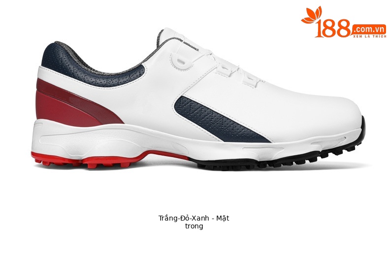 Giày golf PGM nam đế giảm xóc chống trơn trượt chống nước — XZ379-Màu xanh đỏ trắng chi tiết 16