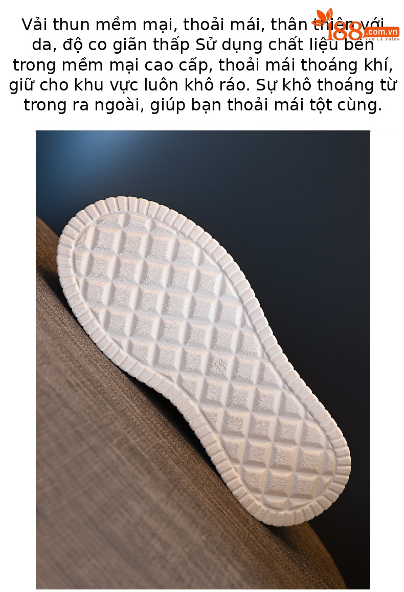 Giày sneaker nữ đế bánh xốp tăng chiều cao bên trong, phối đơn giản mùa hè thu 2024 — Màu be, Màu đen chi tiết 9