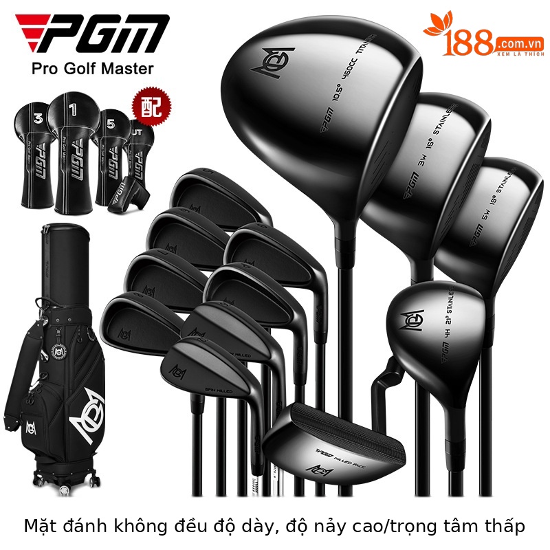 Bộ gậy golf PGM 13 cây nam cao cấp siêu nhẹ độ hồi phục cao — Túi bóng kính thiên văn 13 thanh carbon hạng R, Túi bóng kính thiên văn 13 thanh carbon S-class, Cực thép 13 túi bóng kính thiên văn, Túi bóng 7 giá đỡ thanh carbon R