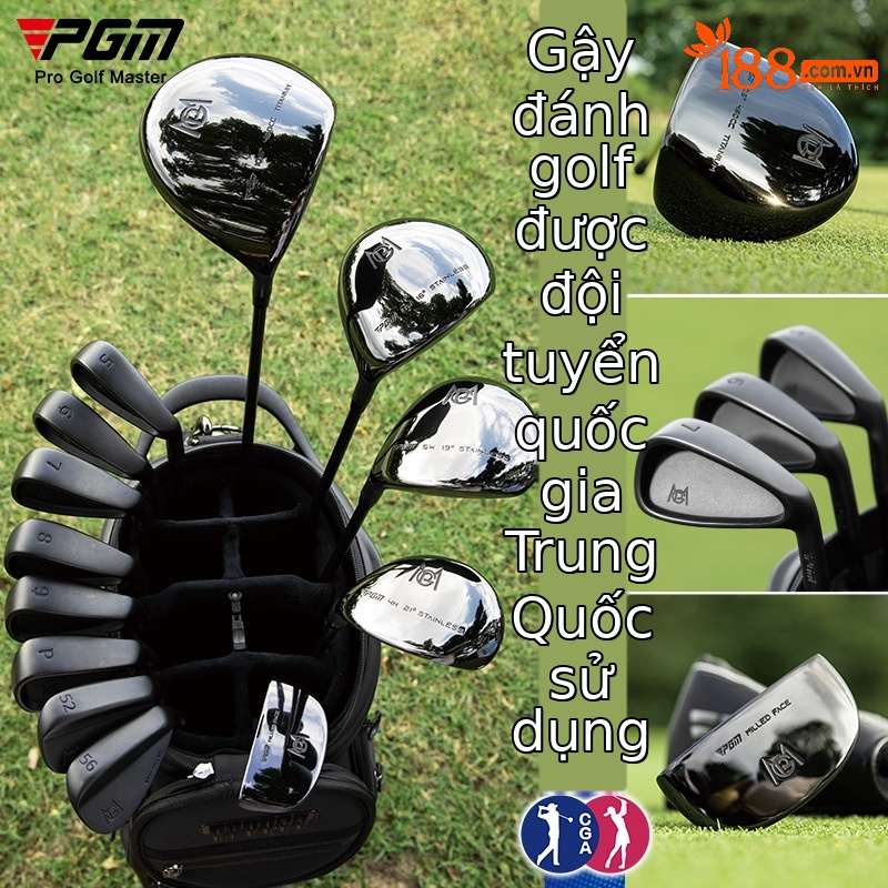 Bộ gậy golf PGM 13 cây nam cao cấp siêu nhẹ độ hồi phục cao — Túi bóng kính thiên văn 13 thanh carbon hạng R, Túi bóng kính thiên văn 13 thanh carbon S-class, Cực thép 13 túi bóng kính thiên văn, Túi bóng 7 giá đỡ thanh carbon R
