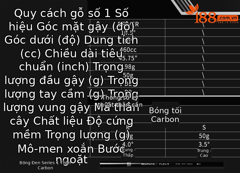 Túi bóng 7 giá đỡ S-class carbon