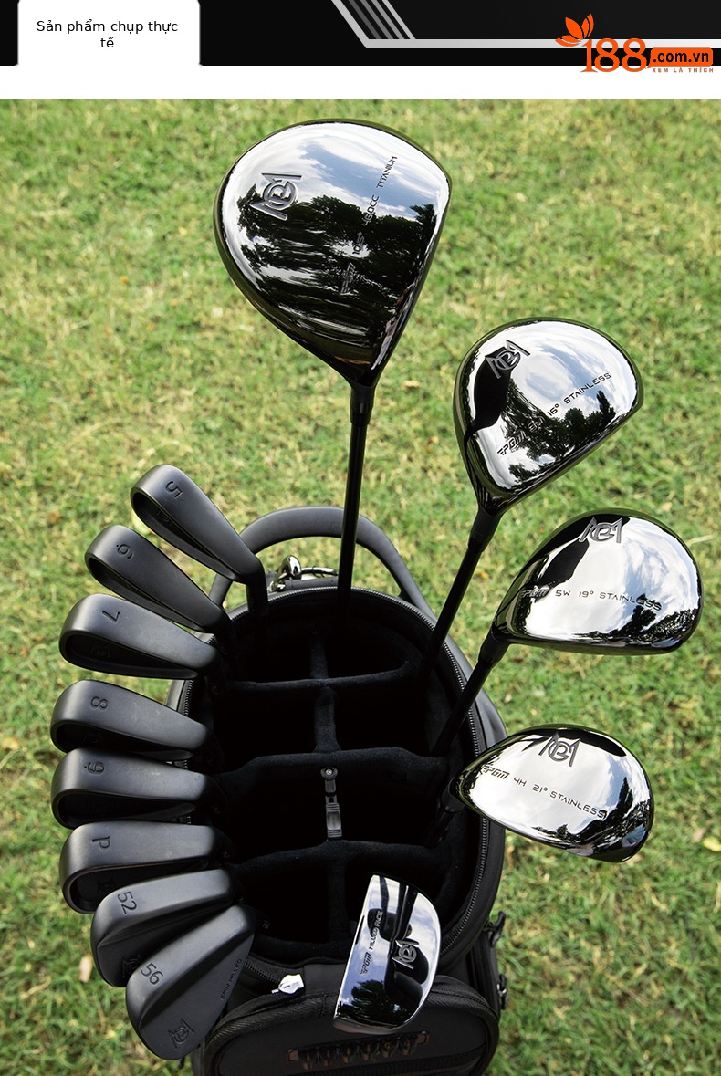 Bộ gậy golf PGM 13 cây nam cao cấp siêu nhẹ độ hồi phục cao — Túi bóng kính thiên văn 13 thanh carbon hạng R, Túi bóng kính thiên văn 13 thanh carbon S-class, Cực thép 13 túi bóng kính thiên văn, Túi bóng 7 giá đỡ thanh carbon R chi tiết 16
