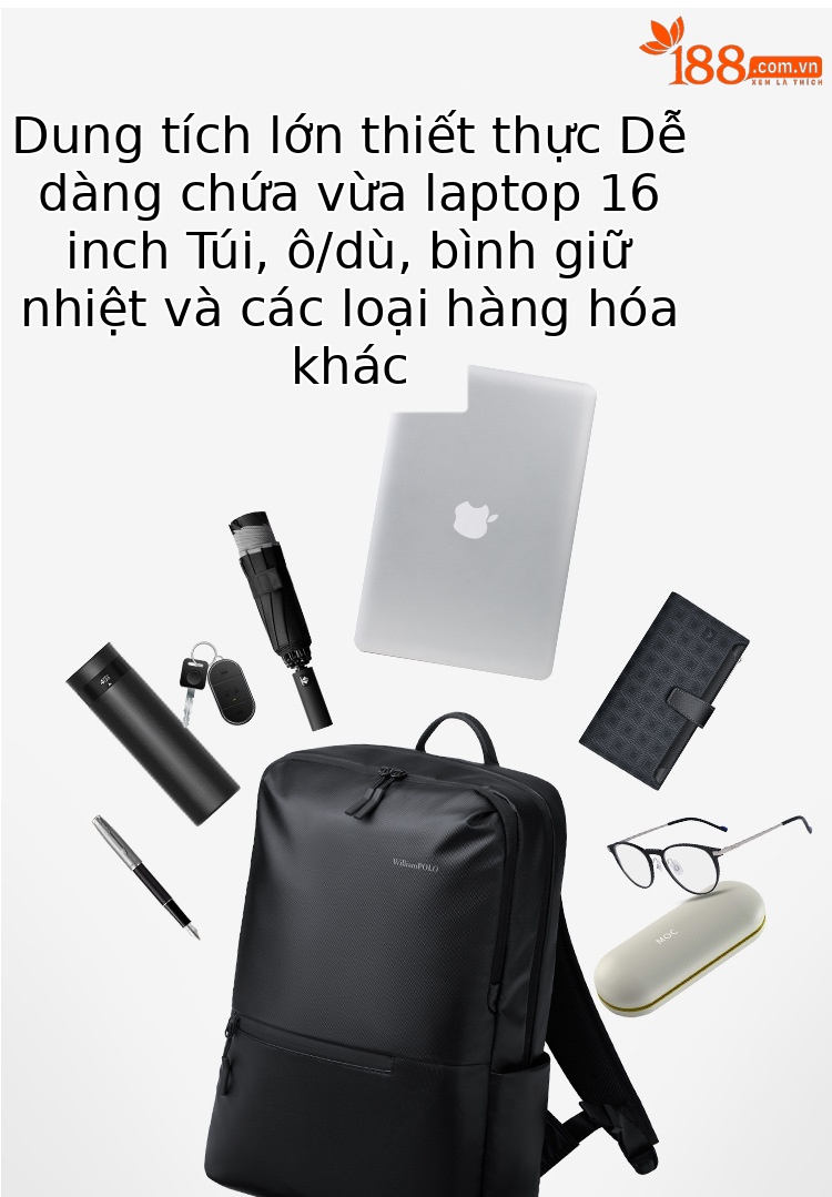 Ba lô Emperor Paul mới mẫu sức chứa lớn đi học đi làm du lịch chứa laptop chi tiết 5