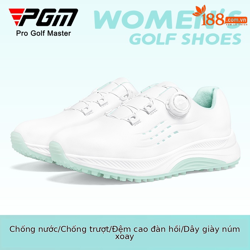 Giày golf nữ PGM mùa hè chống thấm, đế nhẹ không đinh — XZ373 [Loại hồi phục chậm] Màu trắng anh đào rơi, XZ373 [Loại hồi phục chậm] Gió trắng