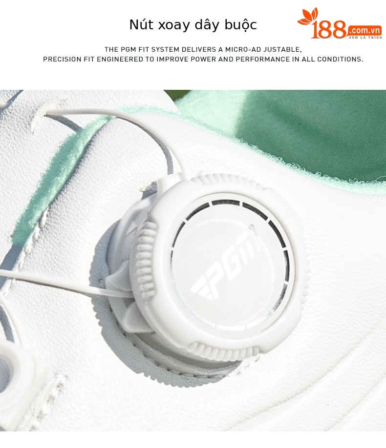 Giày golf nữ PGM mùa hè chống thấm, đế nhẹ không đinh — XZ373 [Loại hồi phục chậm] Màu trắng anh đào rơi, XZ373 [Loại hồi phục chậm] Gió trắng chi tiết 15