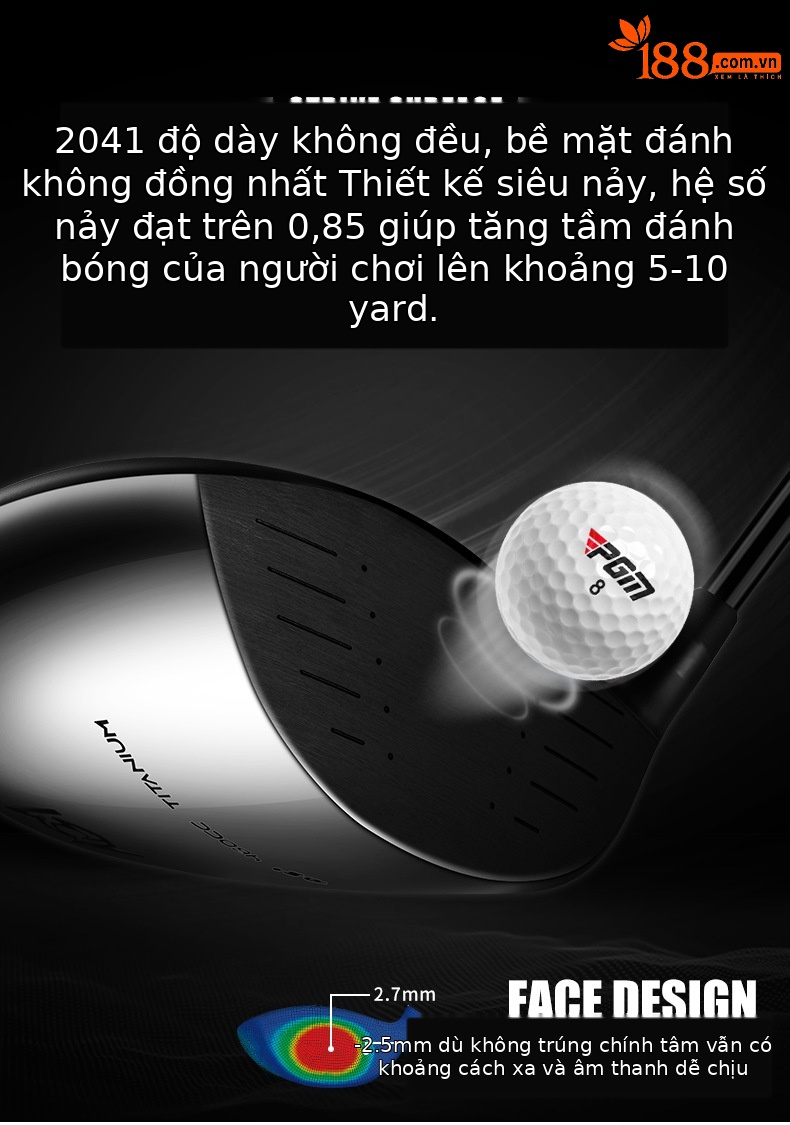 Gậy đánh golf PGM số 1 gỗ khởi động trọng tâm thấp trục carbon siêu nhẹ — MG062 [trục carbon hạng R] Gỗ số 1, MG062 [trục carbon cấp S] Gỗ số 1 chi tiết 3