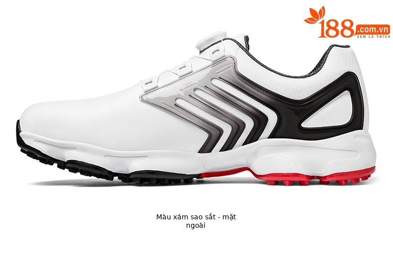 Giày golf PGM chống thấm nước, đế TPU chống trượt, dây giày xoay tiện lợi — XZ374-Sao sắt xám, XZ374-xanh lam đá tầng, XZ374-Màu xanh nước chảy chi tiết 29