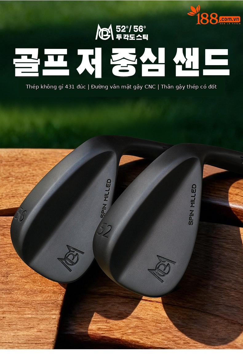 Gậy golf cát PGM SG012 52°/56° bằng thép không gỉ 431 — SG012-52 ° Thanh cát, SG012-56 ° Thanh cát chi tiết 4