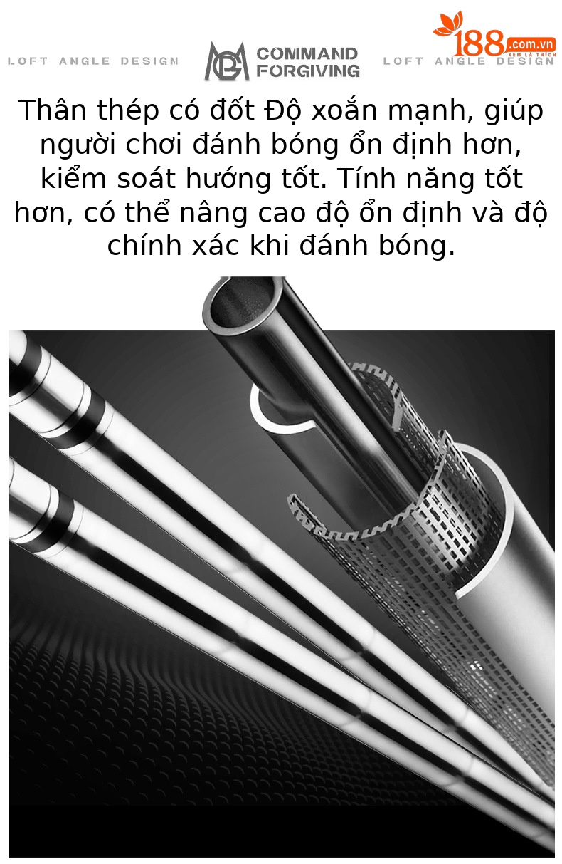 Gậy golf cát PGM SG012 52°/56° bằng thép không gỉ 431 — SG012-52 ° Thanh cát, SG012-56 ° Thanh cát chi tiết 9