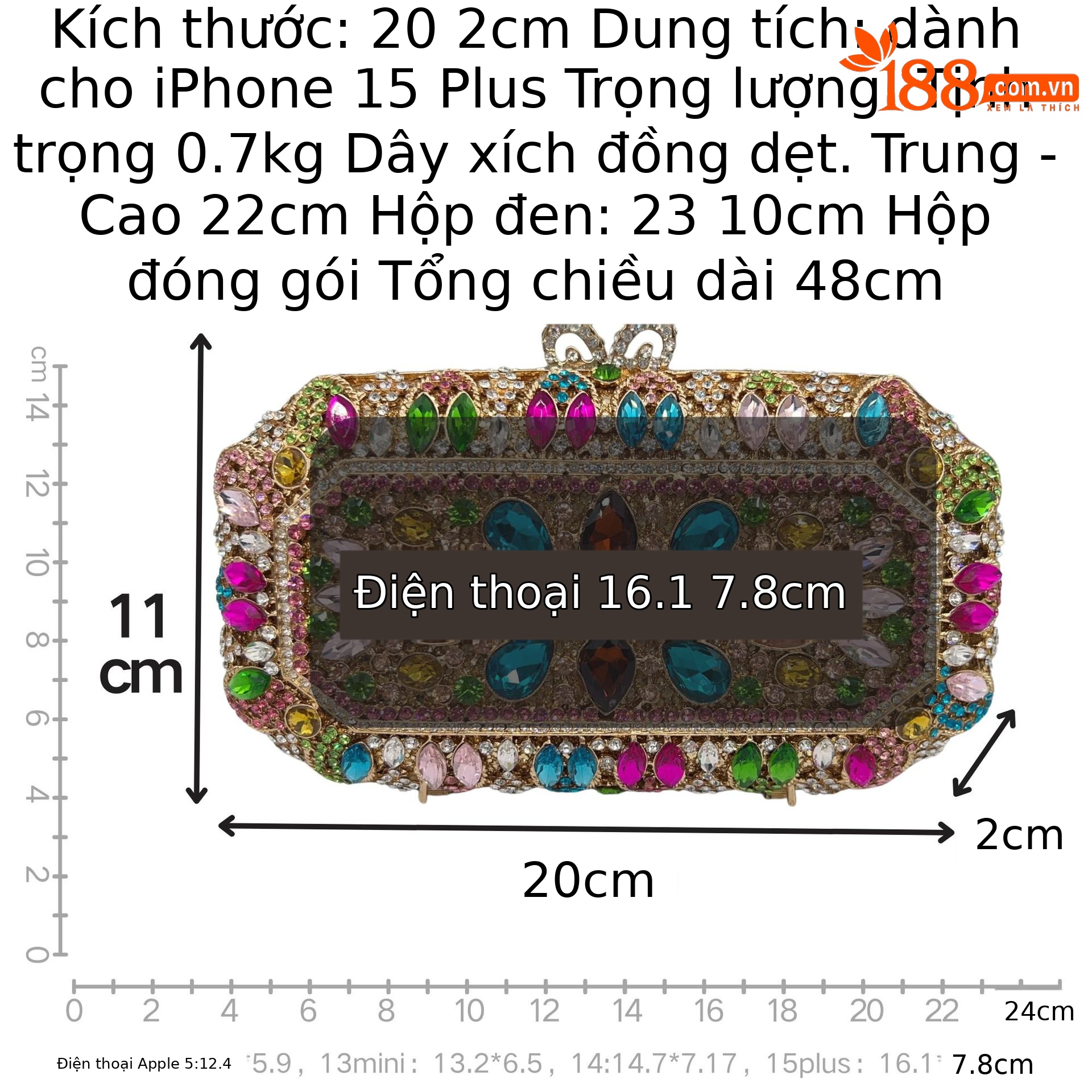 Túi clutch nữ dạ hội đính kim cương nhiều màu, thiết kế kim loại rỗng kiểu Âu Mỹ — Màu vàng kim, Bạc, Nền vàng kim cương trắng, Màu sâm panh