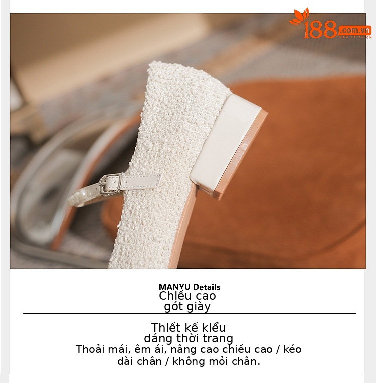 Giày Mary Jane nữ gót thô da bóng miệng nông — Màu đen chi tiết 5