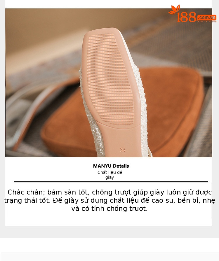 Giày Mary Jane nữ gót thô da bóng miệng nông — Màu đen chi tiết 6