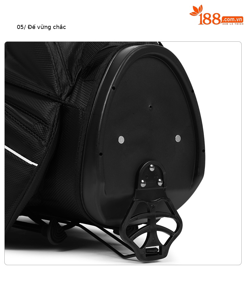 Túi đựng gậy golf PGM siêu nhẹ có chân đế, cao 126 cm, 14 ngăn — QB147-Đen trắng, QB147-Đen đỏ chi tiết 19