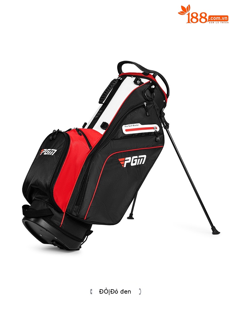 Túi đựng gậy golf PGM siêu nhẹ có chân đế, cao 126 cm, 14 ngăn — QB147-Đen trắng, QB147-Đen đỏ chi tiết 24