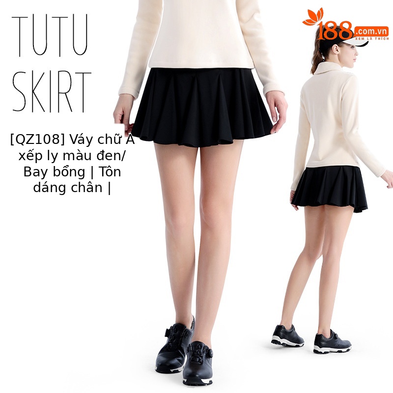 QZ108-Váy tutu đen [Gửi váy đáy/váy chữ A]