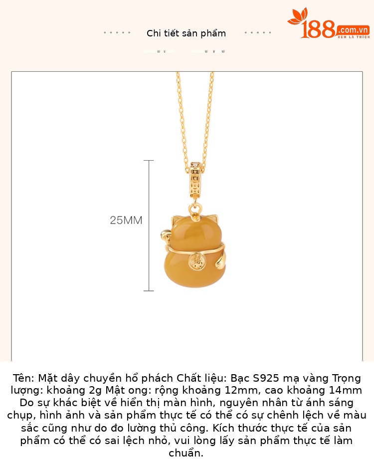 Mặt dây chuyền bạc S925 hình mèo may mắn khắc chữ — Mặt dây chuyền đơn (không có dây chuyền) chi tiết 3