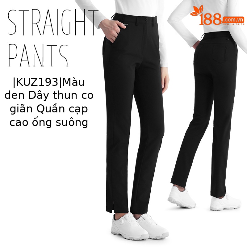 KUZ193-Quần đen ống đứng