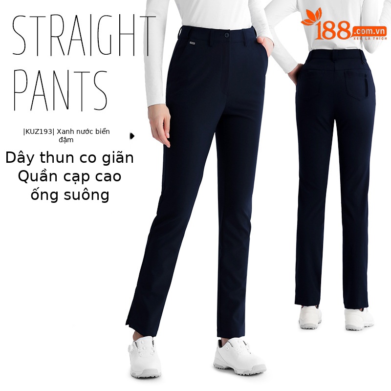 KUZ193-Quần màu xanh hải quân ống đứng