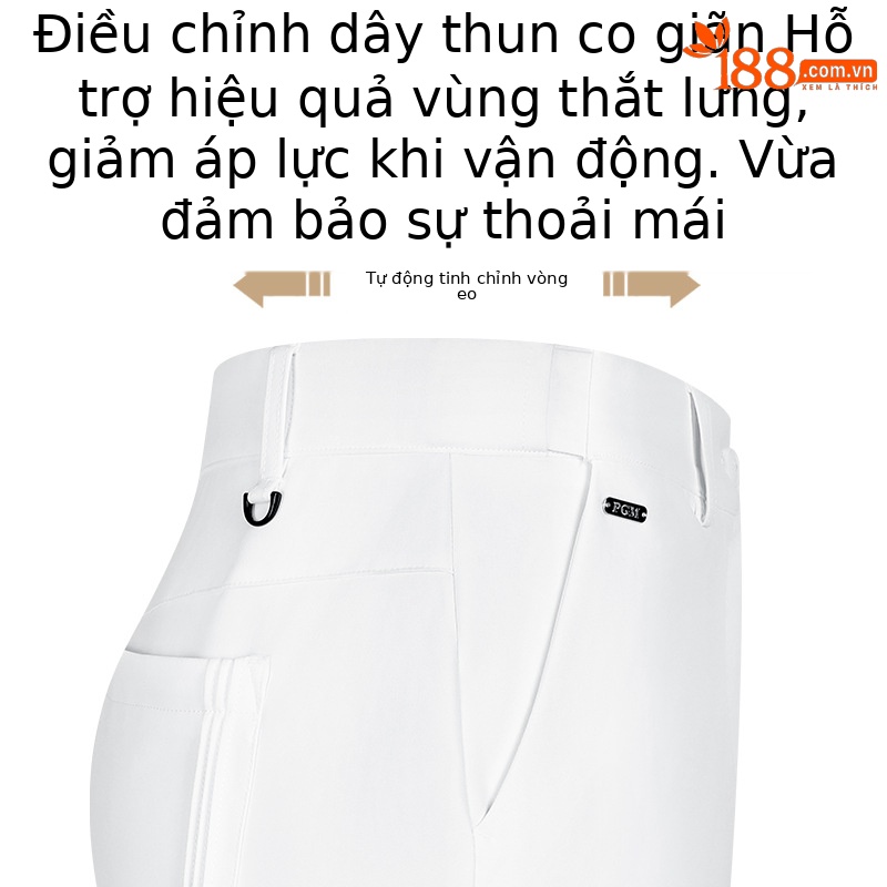 Quần dài ống đứng co giãn nữ PGM chơi golf thể thao — KUZ193-Quần trắng ống đứng, KUZ193-Quần kaki ống đứng, KUZ193-Quần đen ống đứng, KUZ193-Quần màu xanh hải quân ống đứng