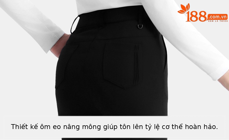Quần dài ống đứng co giãn nữ PGM chơi golf thể thao — KUZ193-Quần trắng ống đứng, KUZ193-Quần kaki ống đứng, KUZ193-Quần đen ống đứng, KUZ193-Quần màu xanh hải quân ống đứng chi tiết 12