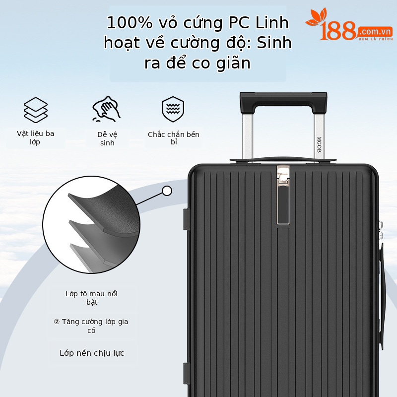 Vali đựng rượu vang chống sốc dung tích lớn 24 inch, chứa 10 chai, kèm tay kéo, xách tay lên máy bay — Màu đen chi tiết 5