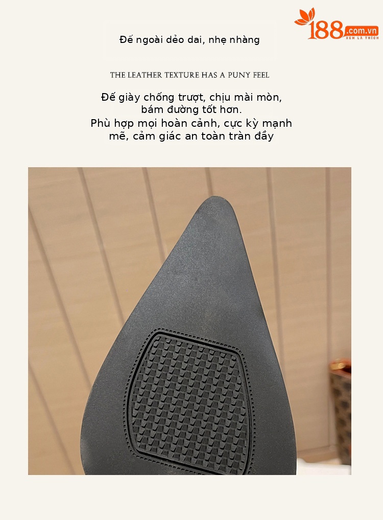 Bốt nữ cổ cao mũi nhọn kim loại co giãn, phong cách kỵ sĩ cao gót thon gọn — Màu kaki lót nhung chi tiết 9