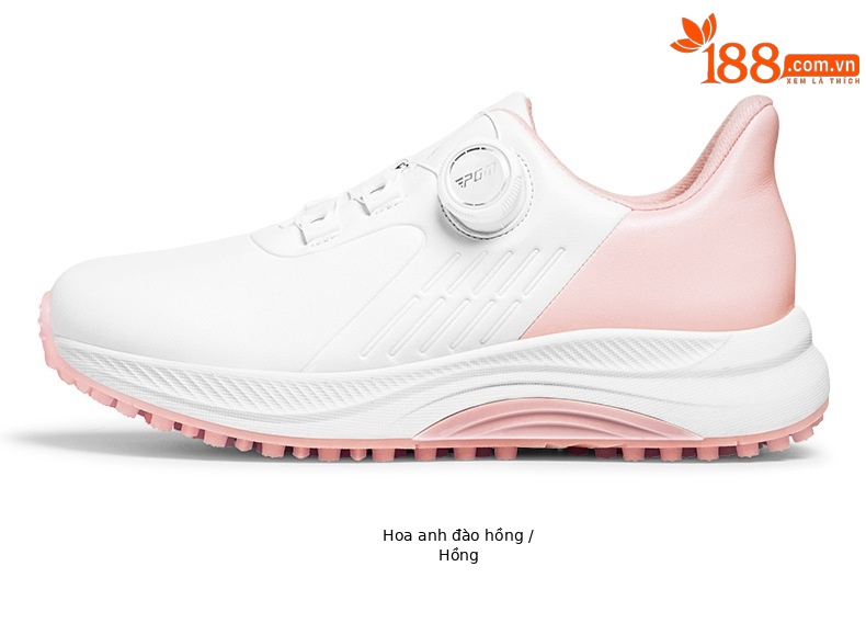 Giày golf nữ PGM chống thấm nước, đế EVA nhẹ, không đinh — XZ391-Ngọc trắng, XZ391-Màu trắng hoa anh đào chi tiết 28