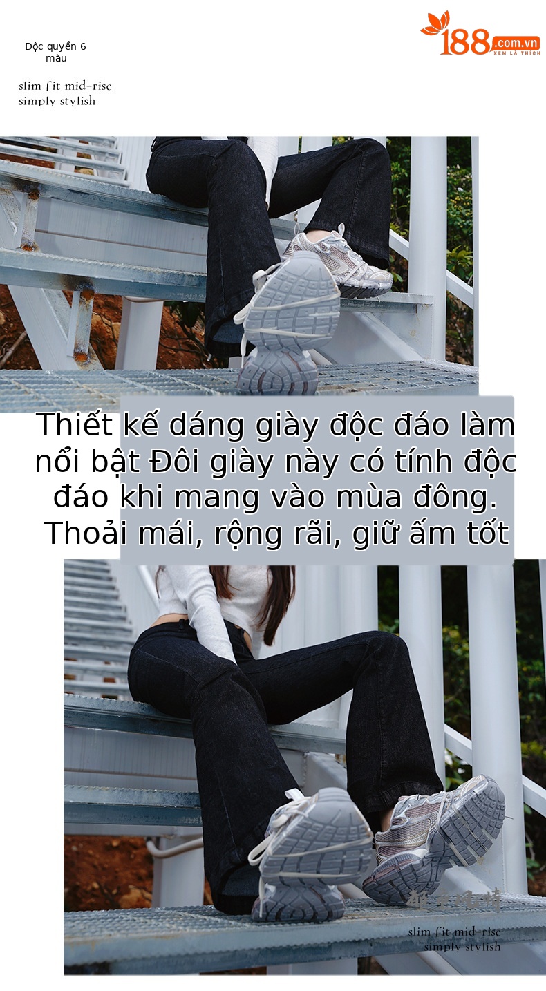 Giày sneaker chunky đế dày nữ phong cách Paris 3XL, thoáng khí, êm chân — Thế hệ thứ mười của cha giày vàng sâm panh chi tiết 11