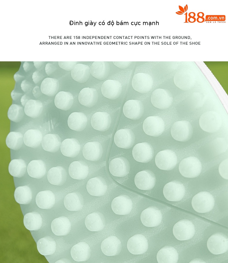 Giày golf PGM nữ chống nước, đế foam nhẹ, núm chống trượt — XZ384 màu trắng hoa anh đào, XZ384 màu trắng ngọc lục bảo chi tiết 15