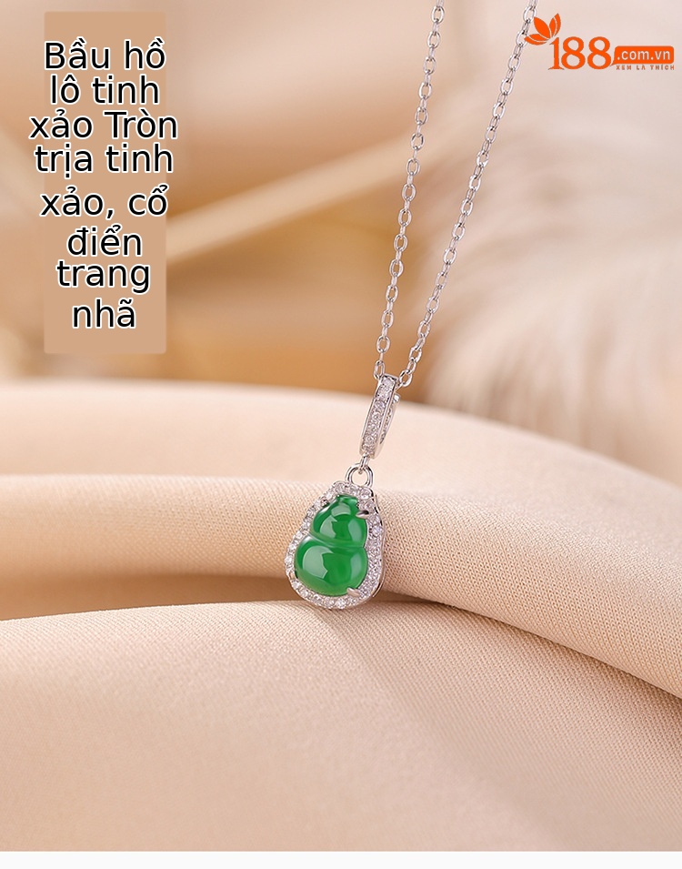 Mặt dây chuyền bạc S925 hình đồng xu phong cách Trung Quốc, họa tiết Fulu bầu, khóa vạn năng — Mặt dây chuyền đơn (không có dây chuyền) chi tiết 1