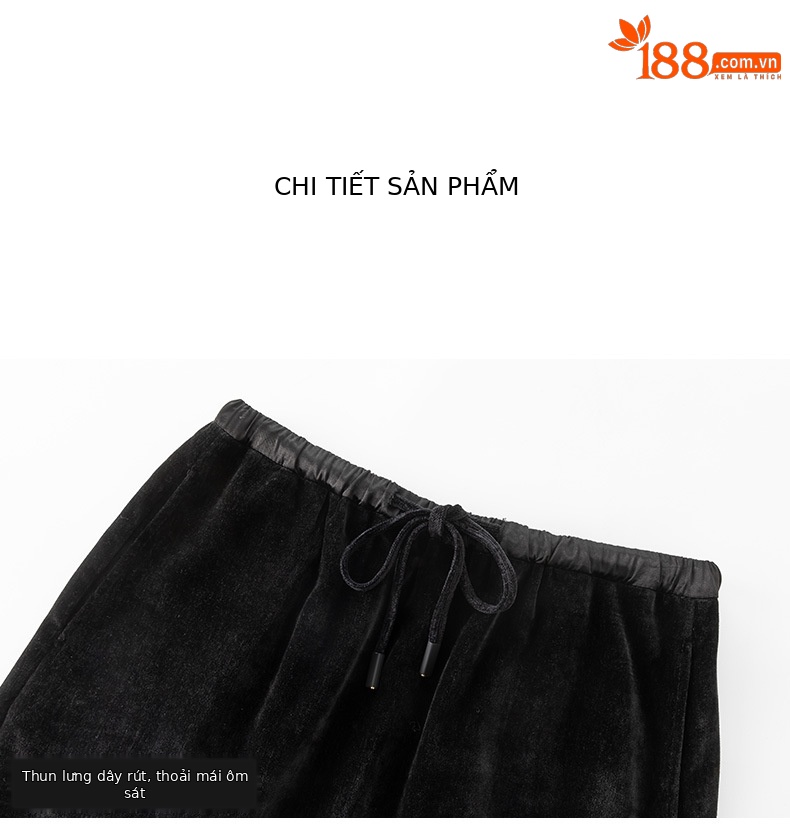 Váy thẳng Chenille dày dặn mùa thu đông, dáng suông che chân, dài đến mắt cá chân — Màu đen chi tiết 18
